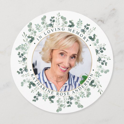 エレガント追悼式祈りの言葉カード シーズンカード (正面)