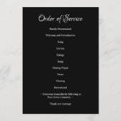 エレガント追悼式8号写真順 プログラム (裏面)