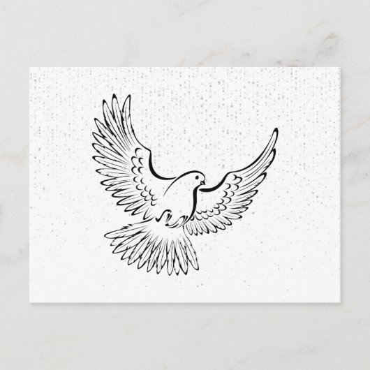 エレガント追葬サンキューカード ポストカード (正面)