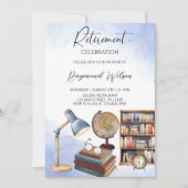 エレガント退職した先生退職パーティー 招待状 (正面)