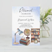 エレガント退職した先生退職パーティー 招待状 (スタンド正面)