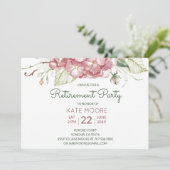エレガント退職パーティーフローラ 招待状 (スタンド正面)