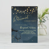 エレガント退職夕食パーティー 招待状 (スタンド正面)