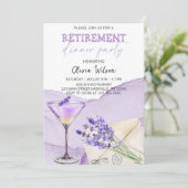 エレガント退職夕食パーティー 招待状 (スタンド正面)
