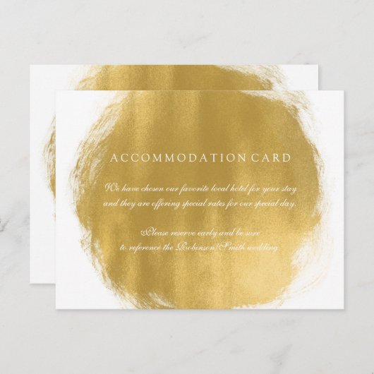 エレガント適応金ゴールド絵を描ルック ポストカード (正面/裏面)