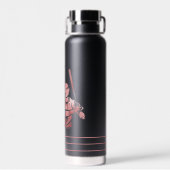 エレガント野球パーソナライズされたの脚本名 ウォーターボトル (背面)