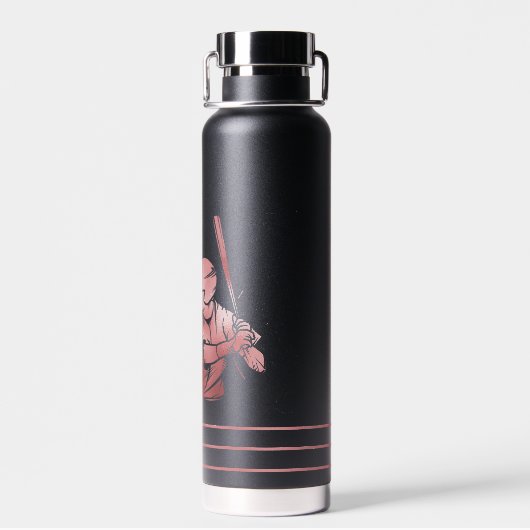 エレガント野球パーソナライズされたの脚本名 ウォーターボトル (背面)