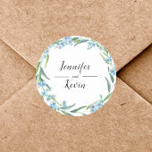 エレガント野素朴花結婚の ラウンドシール
