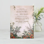 エレガント野素朴花結婚坊の 招待状 (スタンド正面)