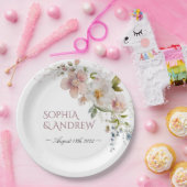 エレガント野結婚花紙プレート ペーパープレート (パーティー)