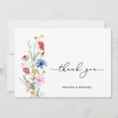 エレガント野結婚花 サンキューカード (正面)