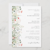 エレガント野結婚花 招待状 (正面)