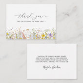 エレガント野花フローラ感謝していユー ノートカード (正面/裏面)