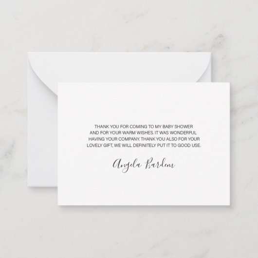 エレガント野花フローラ感謝していユー ノートカード (裏面)