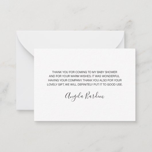 エレガント野花フローラ感謝していユー ノートカード (裏面)