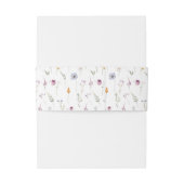 エレガント野花結婚式招待状腹バンド 招待状ベリーバンド (裏面例)