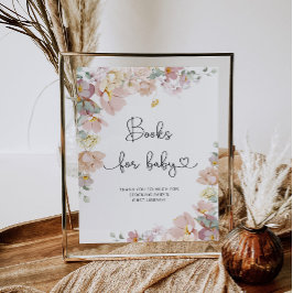 エレガント野草本ベビーポスター ポスター