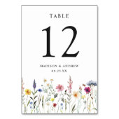 エレガント野草野結婚草 テーブルナンバー (正面)