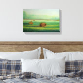エレガント野転が草丘風景 キャンバスプリント (インサイチュ (寝室))