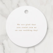 エレガント金ゴールドあり結婚 フェイバータグ (裏面)