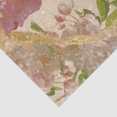 エレガント金ゴールドきらめくフローラの分離 薄葉紙 (詳細)