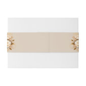 エレガント金ゴールドとアイボリーフローラの結婚文房具 招待状ベリーバンド (裏面例)