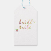 エレガント金ゴールドとバラ金ゴールド花嫁トライブ ギフトタグ (裏面)