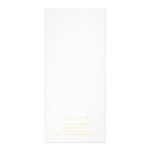 エレガント金ゴールドとピンクバタフライサロン価格表 ラックカード (裏面)