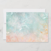 エレガント金ゴールドとホワイトダブル縁どパーソナライズされた ノートカード (裏面)