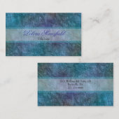 エレガント金ゴールドと緑のフォイルルックの名刺 名刺 (正面/裏面)