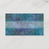 エレガント金ゴールドと緑のフォイルルックの名刺 名刺 (裏面)