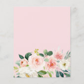 エレガント金ゴールドと赤面フローラ幾何学的 (裏面)