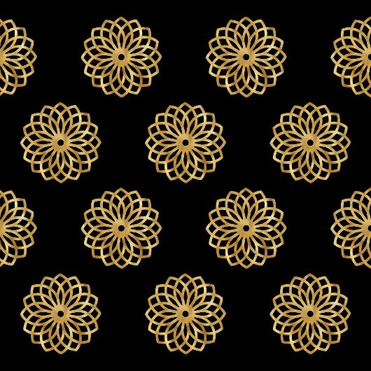 エレガント金ゴールドと黒いクリスマスツリー 薄葉紙