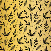 エレガント金ゴールドと黒いクリスマスツリー 薄葉紙