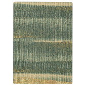 エレガント金ゴールドと黒の緑のブラシ クリップボード (裏面)