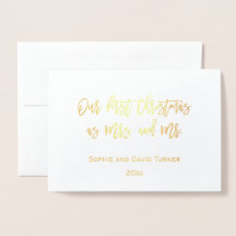 エレガント金ゴールドの初めてのクリスマスお祝い