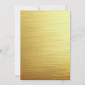 エレガント金ゴールドの新年`s EVEパーティー招待状 招待状 (裏面)