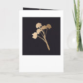 エレガント金ゴールドの花のバラの結婚芽の折り プログラム (裏面)