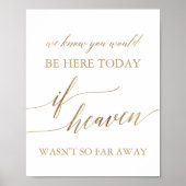 エレガント金ゴールドもし天国は今のところ遠くに ポスター (正面)