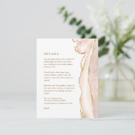 エレガント金ゴールドアイボリーアゲ結婚ート詳細 エンクロージャーカード