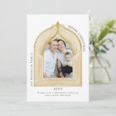 エレガント金ゴールドアーチフォトカード シーズンカード (スタンド正面)