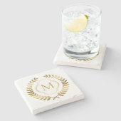 エレガント金ゴールドエレガントリース ストーンコースター (横)