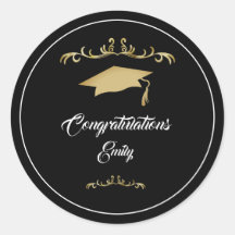 エレガント金ゴールドオーナメント卒業生