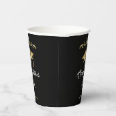 エレガント金ゴールドオーナメント卒業生 紙コップ (右)