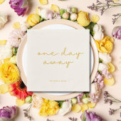 エレガント金ゴールドカスタムリハーサルディナー1日遠くに スタンダードカクテルナプキン