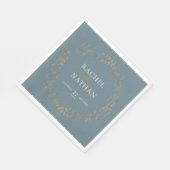 エレガント金ゴールドガ結婚ーランド スタンダードランチョンナプキン (角)