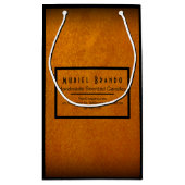 エレガント金ゴールドキャンドルカンパニーV4 スモールペーパーバッグ (裏面)