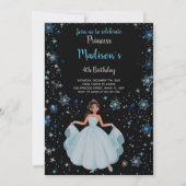 エレガント金ゴールドクラウンオンブラック王室のパーティーカード 招待状 (正面)