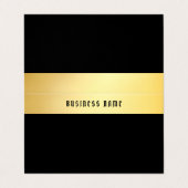 エレガント金ゴールドクラシックの旧スタイル文字テンプレート 名刺 (外部フラット)