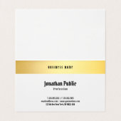 エレガント金ゴールドクラシックの旧スタイル文字テンプレート 名刺 (内部フラット)